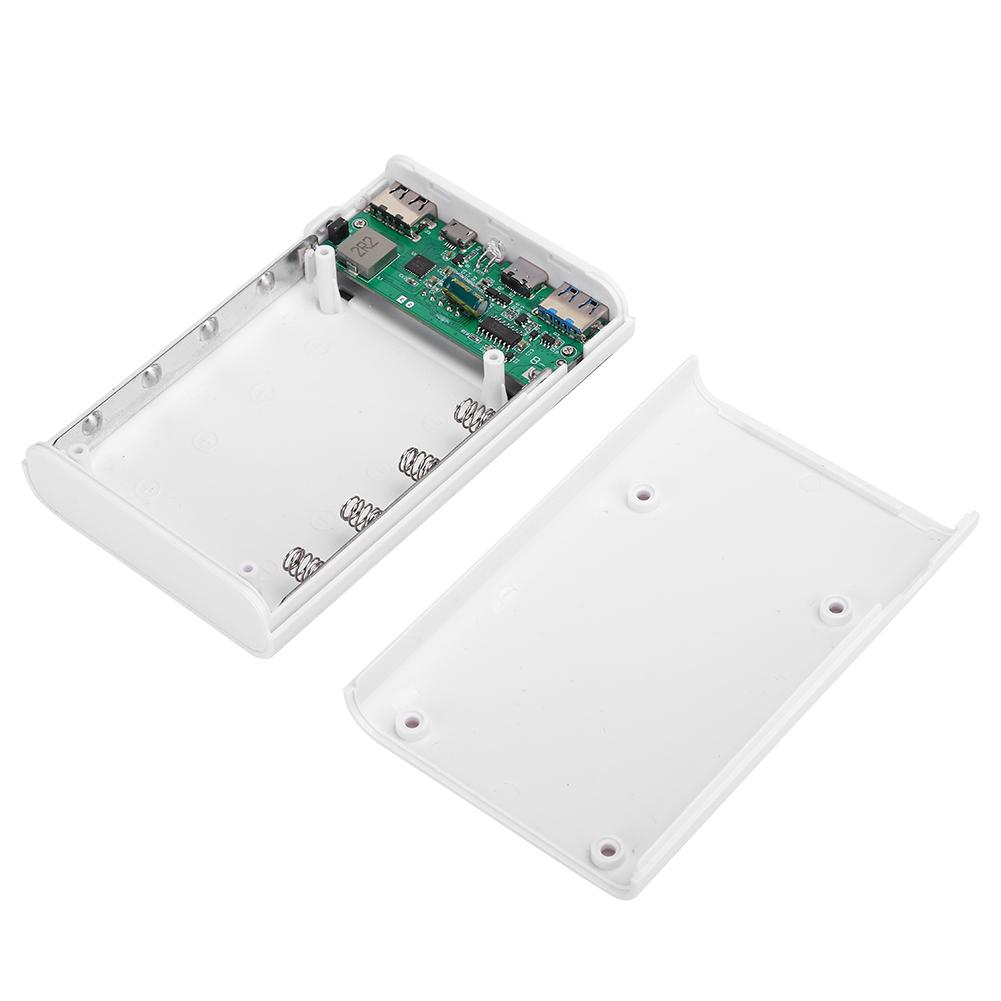 ABS 4 x 18650 Portable Quick Charging Battery Box Repeated Disassemble No Welding Mobile Power Case Kit
