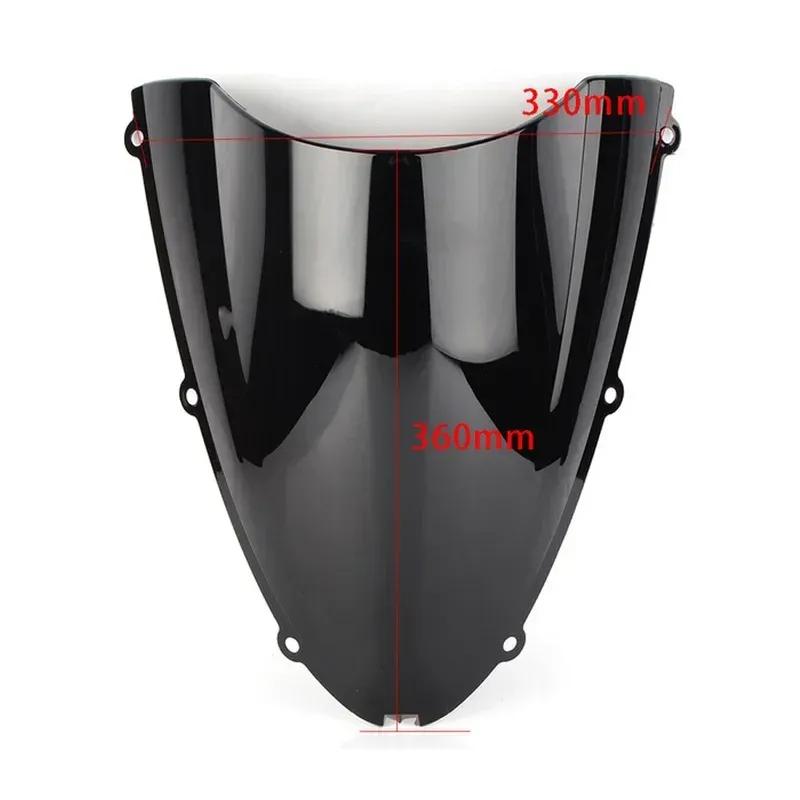 Motorcycle Wind Deflectors For Kawasaki Ninja ZX-6R 636 600 2005-2007 2008 Double Bubble Windshield Deflector Protector
