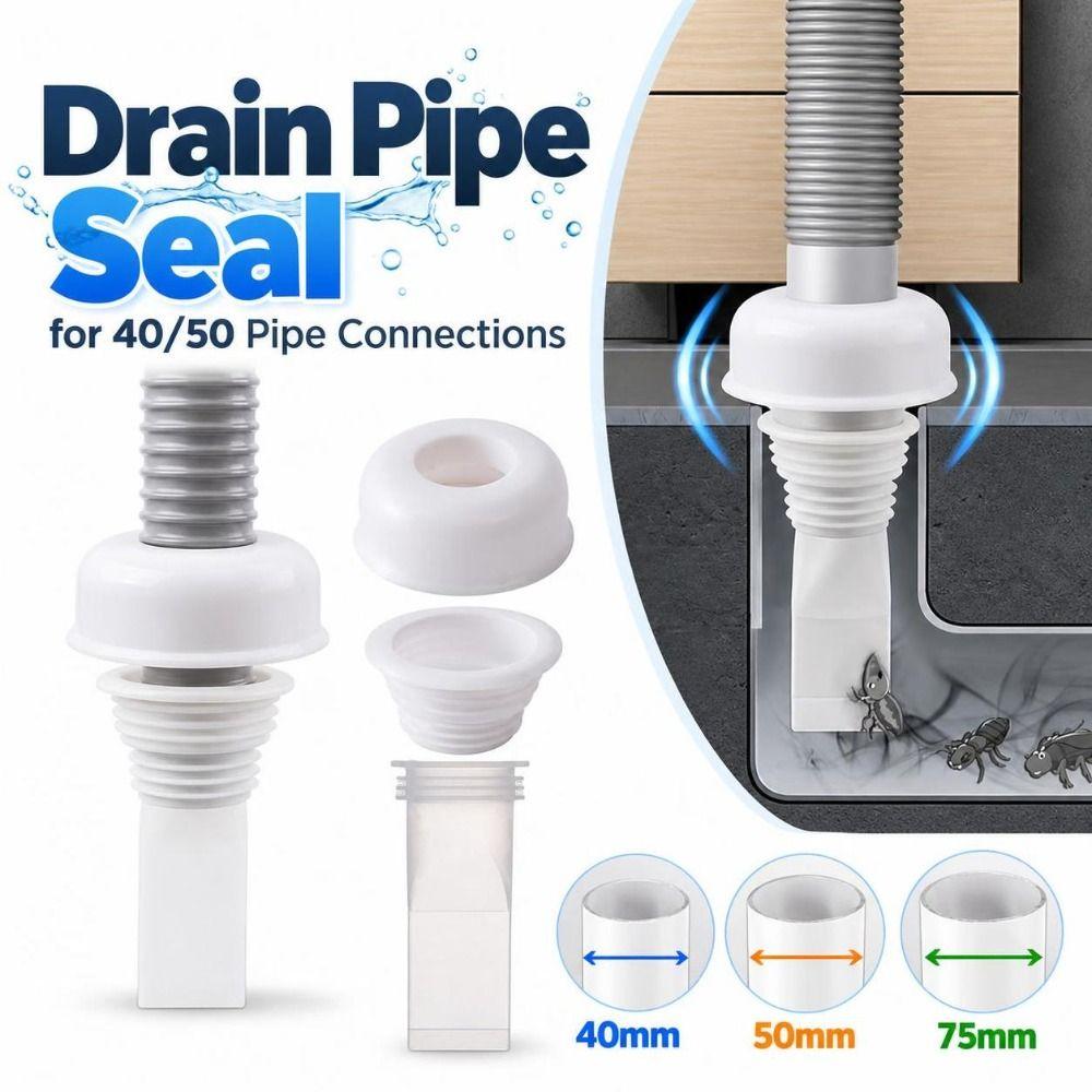 Plastic Drain Pipe Seal Floor Drain Seal for Bathroom Washing Machine and Sink Drainage