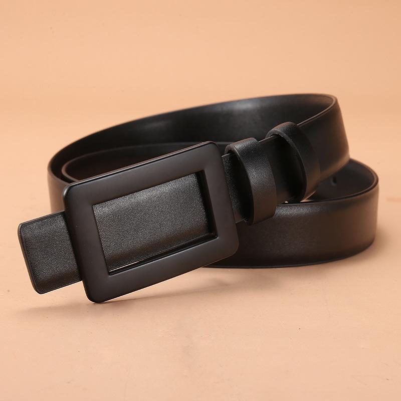 Women'S Belt New Versatile Thin Belt Skirt Dress Decoration Fashion Smooth Buckle Women'S Belt Women