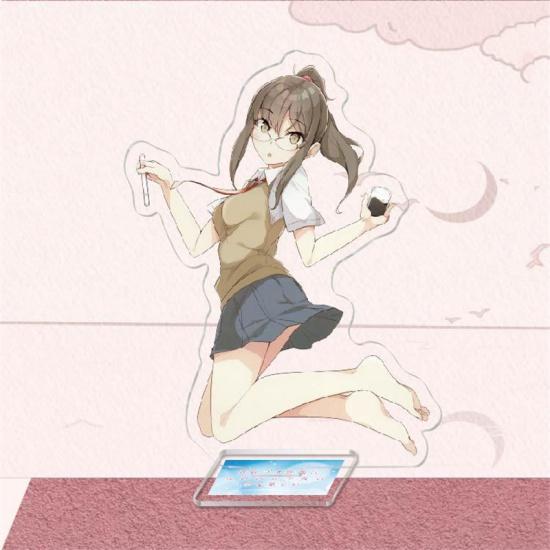 Anime Sakurajima Mai Senpai Acrylic Figure Stand Model Plate Keychain Rascal Does Not Dream of Bunny Girl Desk Decor
