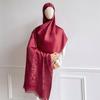 Luxury Paisley Pattern Women Hijab Gold Thread Jacquard Scarf Muslim Wraps Ramadan Islam Headscarf Shawl Turban Neckerchief