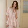 Lunaluz Women Dreaming V Neck Short sleeVe Two Piece Pajamas