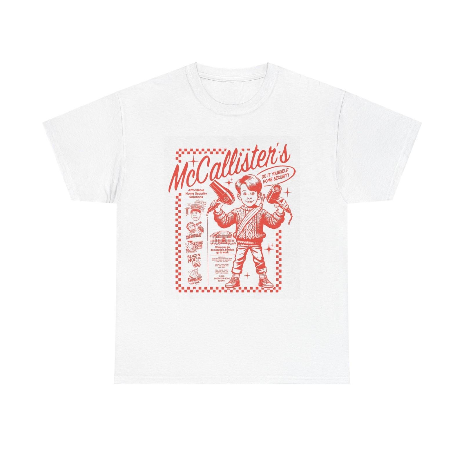 Home Alone Graphic T Shirt Funny Christmas Movie 90s Unisex Heavy Cotton Tee S