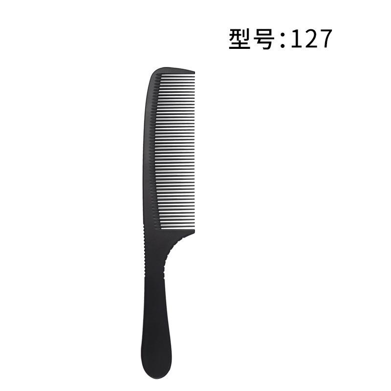 14Styles Hairdressing Carbon Comb for Haircut Barber Anti Static Black Rat Tail Comb Beauty Professional Hair Styling Tools Comb