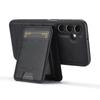 For Samsung Galaxy S24+ Magnetic Case Detachable Card Holder Leather+TPU Mobile Cover