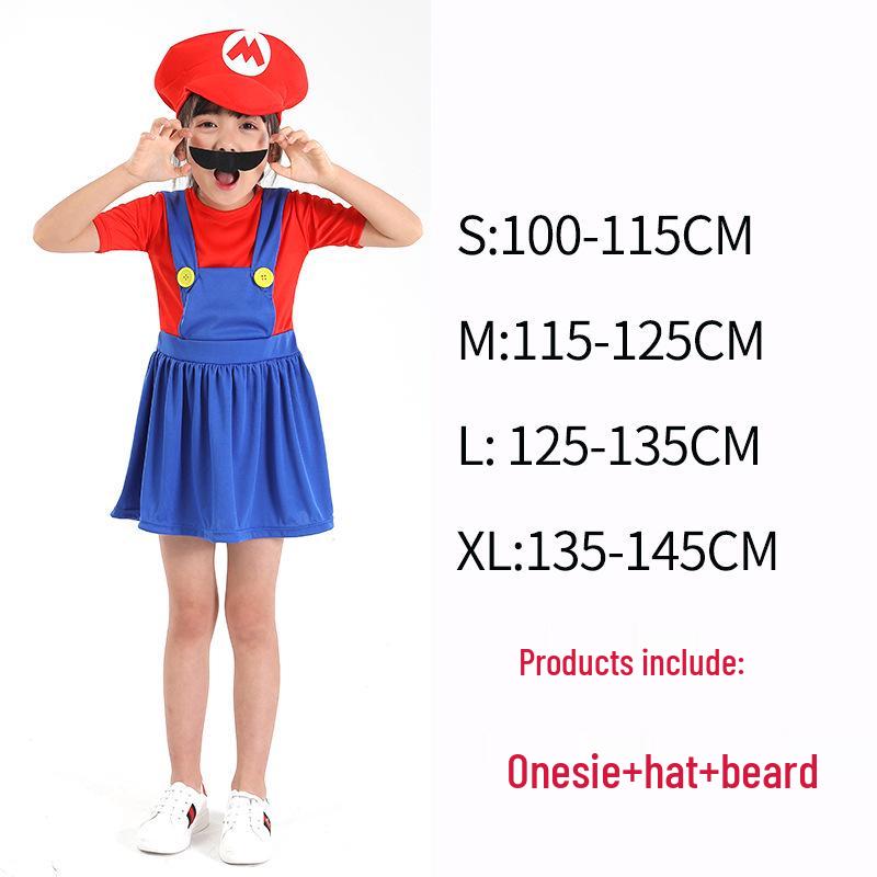 Parent-Child Super Mario Halloween Cosplay Costumes