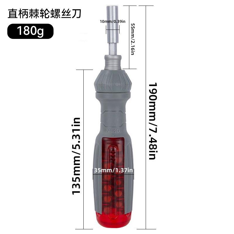 

Multi-Angle Elbow Ratchet Screwdriver Creative Driver Bits Set Phillips Torx Hex Combination Tool Kit