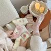 Pink Mink Fleece Socks Winter Thickening Comfortable Plush Mid Socks Thick Warm Cute Strawberry Bunny