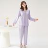 Fenteng Lace and Mushroom Edge Long Sleeve Pajama Set