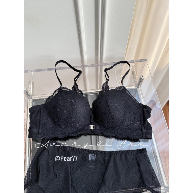 Wąska Aleja Francuska Koronka Przednie Zapięcie Push-Up Biustonosz dla Małych Biustów - Podkreśla, Unosi i Wspiera z Seksownym Designem Pleców.