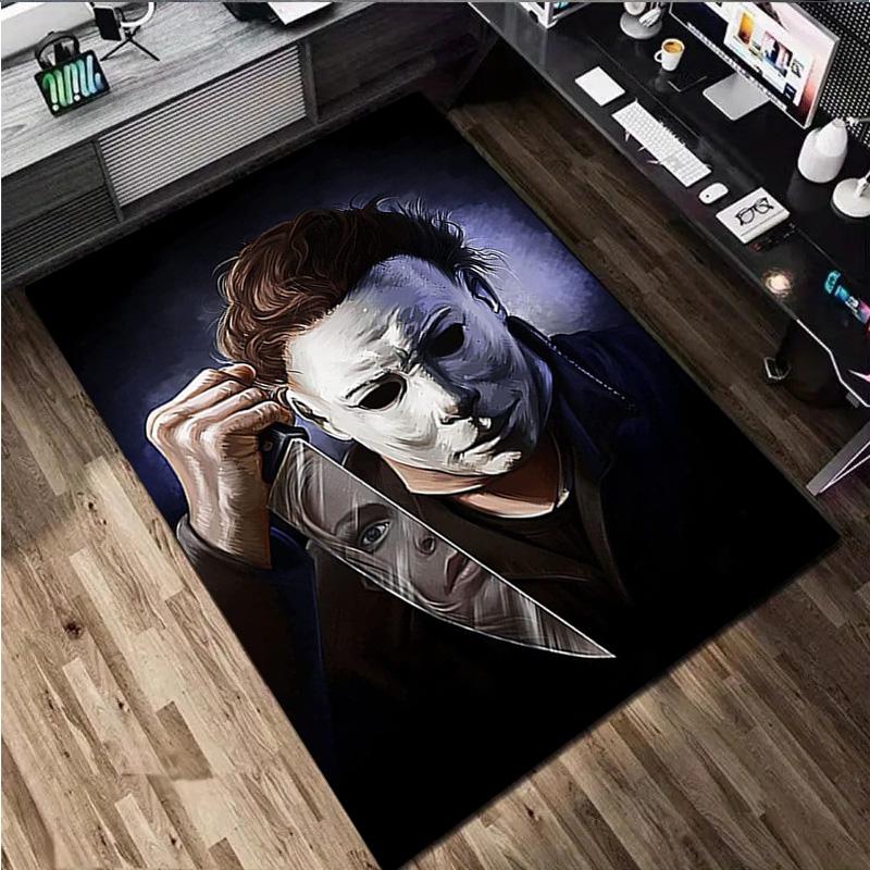 1Pc Halloween Print Rug - home decoration Carpet For Living Room Bedroom Flooring Computer Chair Area Rug