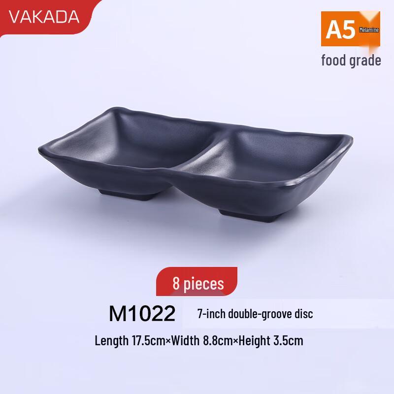 VAKADA Melamine Round Dipping Dishes (8-Pack)