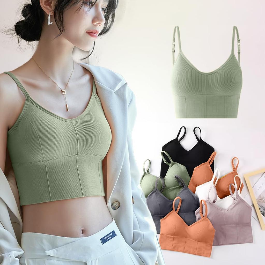 Backless Bra with Bra No Steel Comfortable One Size Fits Perfect for Day and Perfect for Home or Outing Y-KINZ Women's U-Back Top, Wireless, Cups,