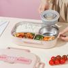 Rabbit 2-Compartment Stainless Steel Lunch Box