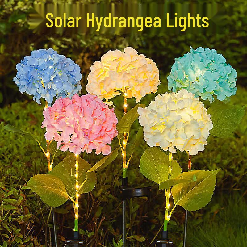 Beiyuan Yezi Solar Hydrangea LED Garden Stake Light