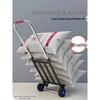 Compact Folding Hand Trolley - Portable Luggage and Cargo Cart for Home and Shopping