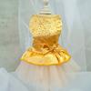 Fabulous Comfortable Patchwork Cat Wedding Dress Bow-knot Decor Scattered Hem Pet Apparel