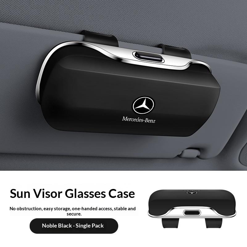 Suitable for Mercedes-Benz W204 W205 AMG E210 E211 E212 E213 E214 W222 Car Glasses Case Glasses Frame Glasses Clip Box Hub Cap