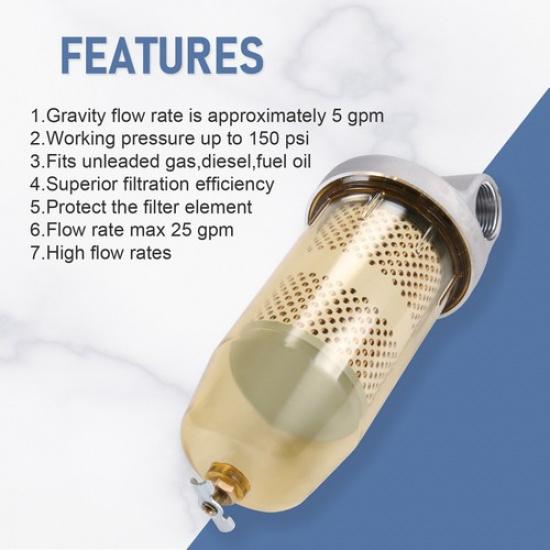 B10-AL Fuel Tank Assembly For 3307454S Fuel Filter Base & Bowl, Housing