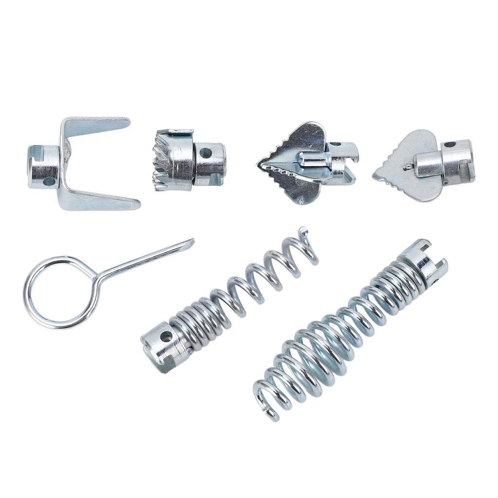 Drain Auger Cleaner Tool Manganese Steel Drain Line Pipeline Cutting Head Set for Dredging Machine