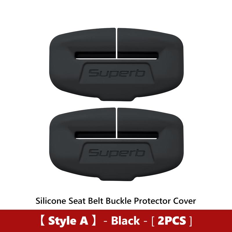 Car Seat Belt Buckle Plug Silicone Protective Cover For Skoda Roomster Citigo Derivative Yeti Enyaq Vision S Scala