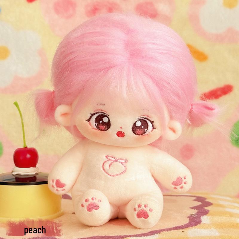 Cute 20cm Plush Cotton Doll with Changeable Clothes - Perfect Gift for Best Friend