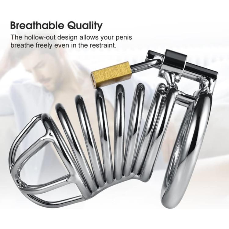 3 Size Metal Cock Cage Male Cheap Chastity Device Comfortable Locked Cage Sex Toy for Men,Key and Lock Included