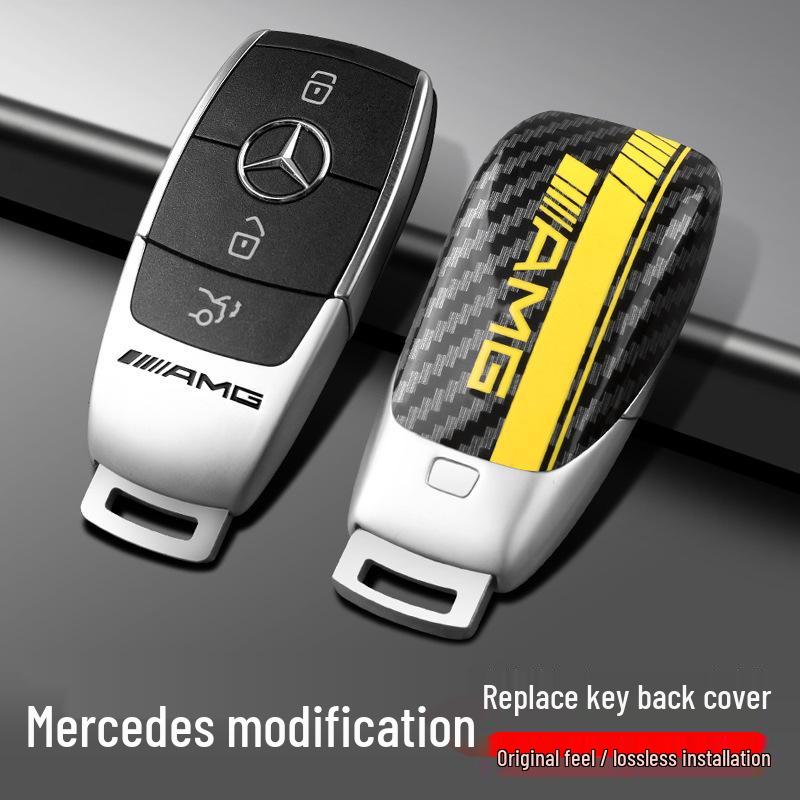 Ανταλλακτικό Πίσω Κάλυμμα σε Στυλ AMG για Κλειδί Mercedes - Συμβατό με E-Class, C-Class, GLC-Class, A-Class, GLE