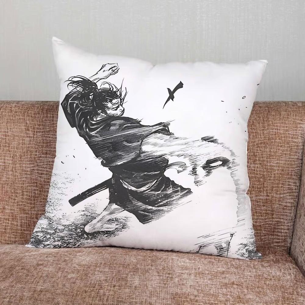 

Vagabond Miyamoto Musashi Pillow Case For Home Bedroom Car Office Decoration Living Room Sofa Cushion Cover Suitable 16x16Inch