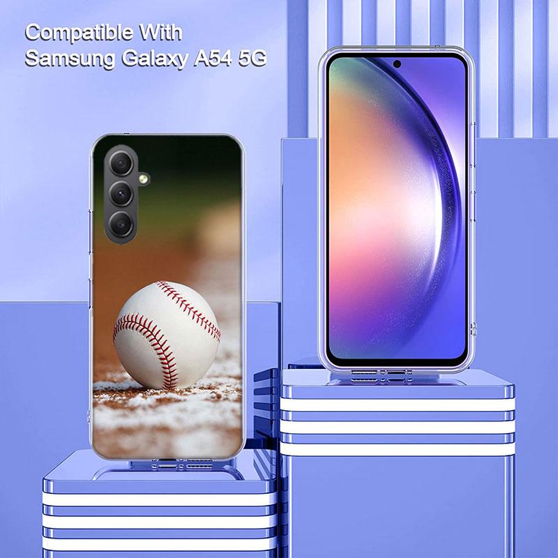 Baseball Cover For Samsung A54 A34 A24 A14 A53 A33 A23 A13 A52S A32 A22 A12 Phone Galaxy A03 A04 A02S A42 A73 TPU Case