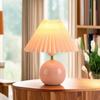 LED Nordic Pleated Table Lamp Lustre DIY Foldable USB Art Atmosphere Bedroom Desk Bedside Night Light Home Decorate Table