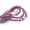 6mm Kristallstein buddhistischer Amethyst 108 Gebetsperlen Mala Armband Halskette