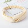 European & American Knit Crossover Headband: Pure Color Elastic Yoga Sports Hair Tie for Women