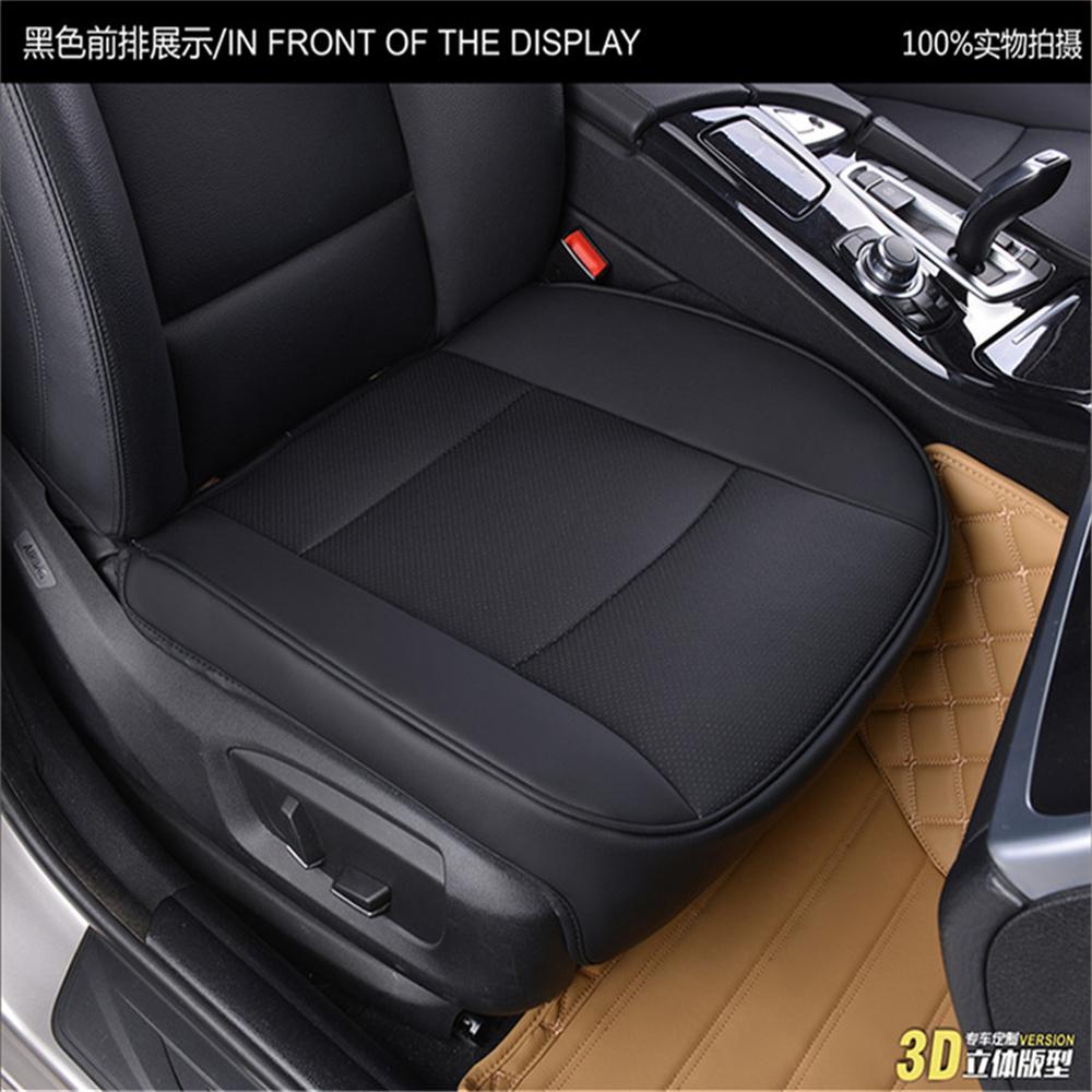 Usa Black Pu Leather Car Sedan Driver Front Seat Cover Cushion Pad Protector Mat