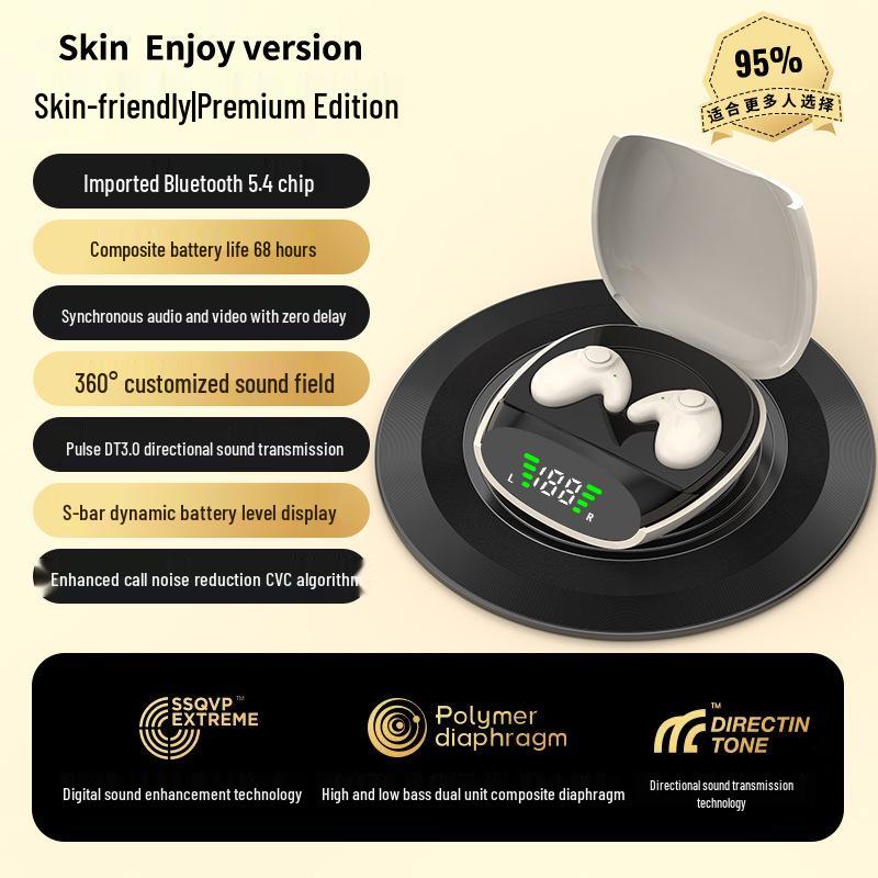 2025 Mini In-Ear Bluetooth Sleep Earphones - Comfortable Bilateral Stereo