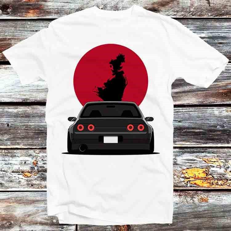 

Nissan Skyline R32 Samurai Red Moon Sunset T Shirt B1351 XL