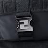 Fendi ness FF Logo Pattern Large Capacity Belt Buckle Nylon Backpack Men Backpacks Gray 7VZ067-AHU7-F1GM1