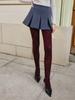 Leggings Donna Vita Alta Gamba Sottile Autunno Inverno Collant Caldi Super Elastici Y2k Collant Svuotati Calze Monocolore Sexy per Donne