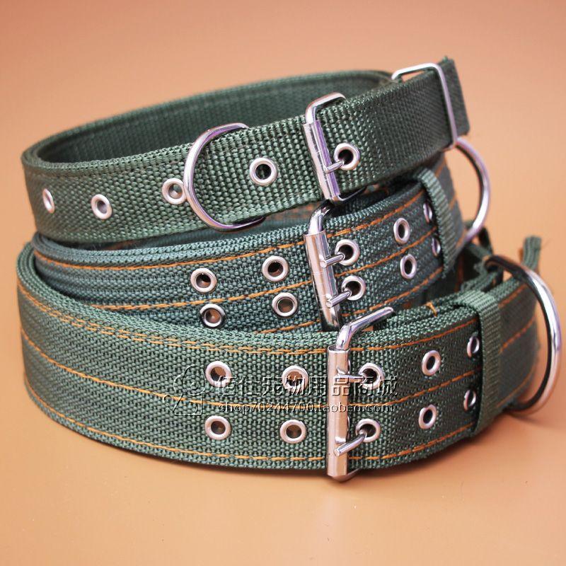 

Large Dog Dog Collar Pet Supplies Dog Collar Collar Collar Medium-Sized Dog Golden Retriever/German Shepherd Scarf Bandana Headgear Medium: width 4.0cm Army Green