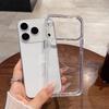 Crystal Transparent Case for IPhone 17 Air 16 15 14 16e 13 12 Pro Max Spa Shell Shockproof Metal Buttons Key Cover Fundas