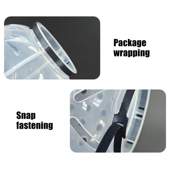 Katzenblasenmaulkorb Transparent Atmungsaktiv Kätzchenhaube Bissverhinderung Haustierhelm für Katzen Pflege Baden Krallenschneiden Sicher