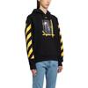 Off-White Diag Arrow Slim Hoodie Black/White Men Tops OMBB097C99FLE0131001