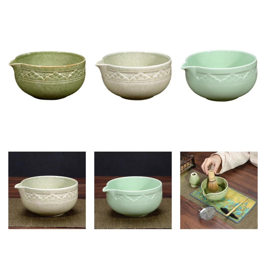Ceramic Matcha Bowl Japanese Green Tea Cup Tea Ceremony Matcha Mixing Bowl for