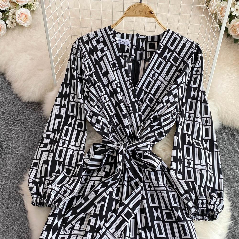 Blauer Overall, Sommer-Jumpsuits für Damen, bedruckt, lässig, hohe Taille, Schnürgurt, sexy Kleidung, Damen-Spielanzug, Overall, Damen-Eleganz