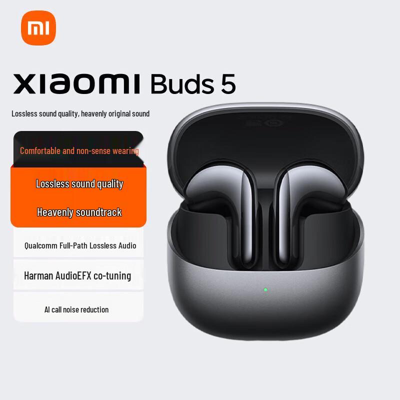 

Xiaomi Buds 5 Noise Cancelling Semi-In-Ear Bluetooth Earbuds