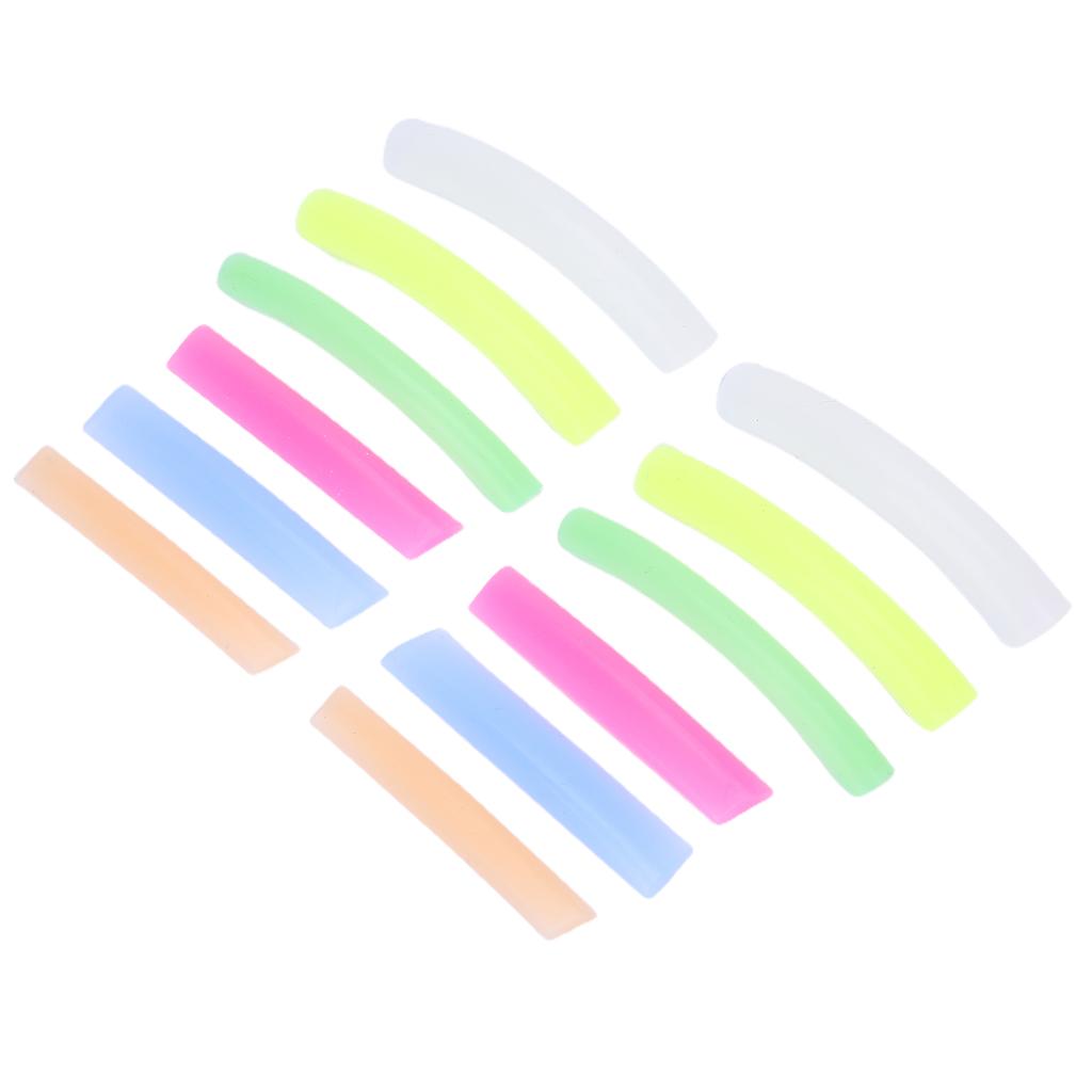 6 Paare Wiederverwendbare Wimperndauerwellen-Pads Bunte Silikon-Wimperndauerwellen-Lift-Pads Make-up-Werkzeug