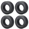 TRZX RC Rubber Tires Wheels Tires for 1/14 Tamiya Tractor Truck Trailer Upgrade Parts (4pcs 25mm)