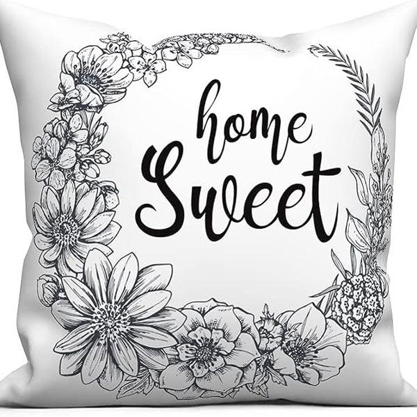 Pastoral Plants and Flowers Pillowcases Lavender Daisy Printed Linen Pillows Home Office