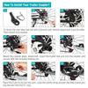 Steel Bicycle Trailer Hitch Mount Adapter High Quality Replacement Axle Bike Cycling Rear Carrier Mount Bike